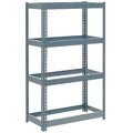 Global Industrial Extra Heavy Duty Shelving 36W x 24D x 60H With 4 Shelves, No Deck, Gray B2297162